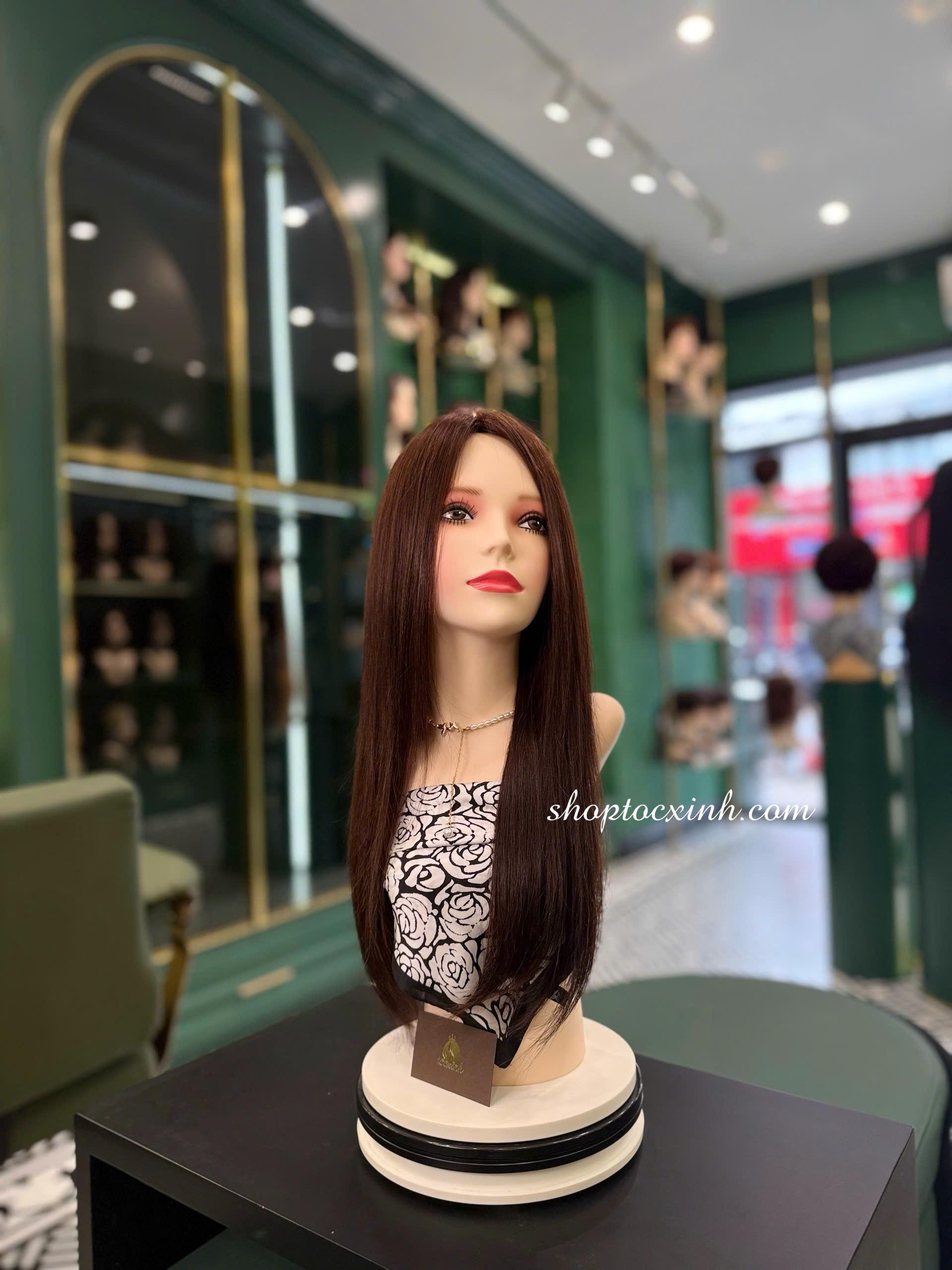 TÓC GIẢ NGUYÊN ĐẦU DÀI SIÊU DA ĐẦU TÓC GIẢ LÀM BẰNG TÓC THẬT