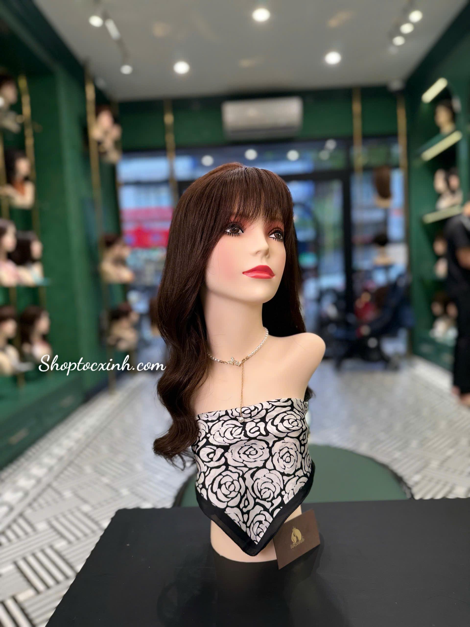 TÓC GIẢ NỮ NGUYÊN ĐẦU DÀI TÓC GIẢ LÀM BẰNG TÓC THẬT