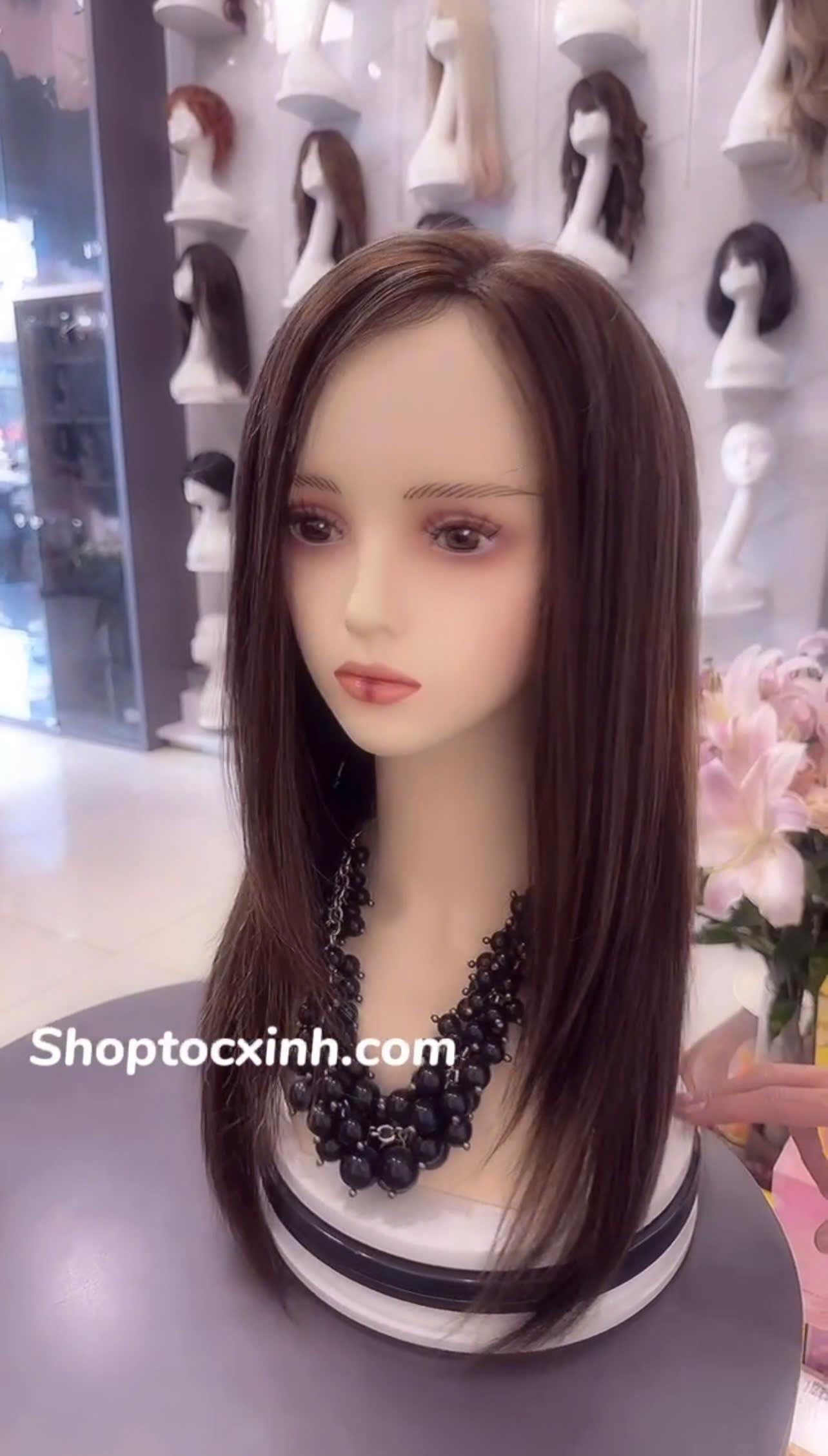 TÓC BỘ SIÊU DA DÀI MÓC LINE TÓC GIẢ LÀM BẰNG TÓC THẬT
