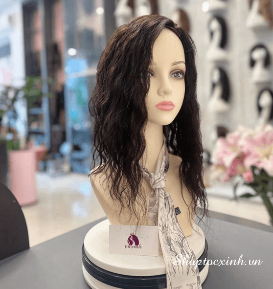 Tóc che phủ bạc 4D40cm uốn sóng xoăn tóc giả làm bằng tóc thật 3 img_product3