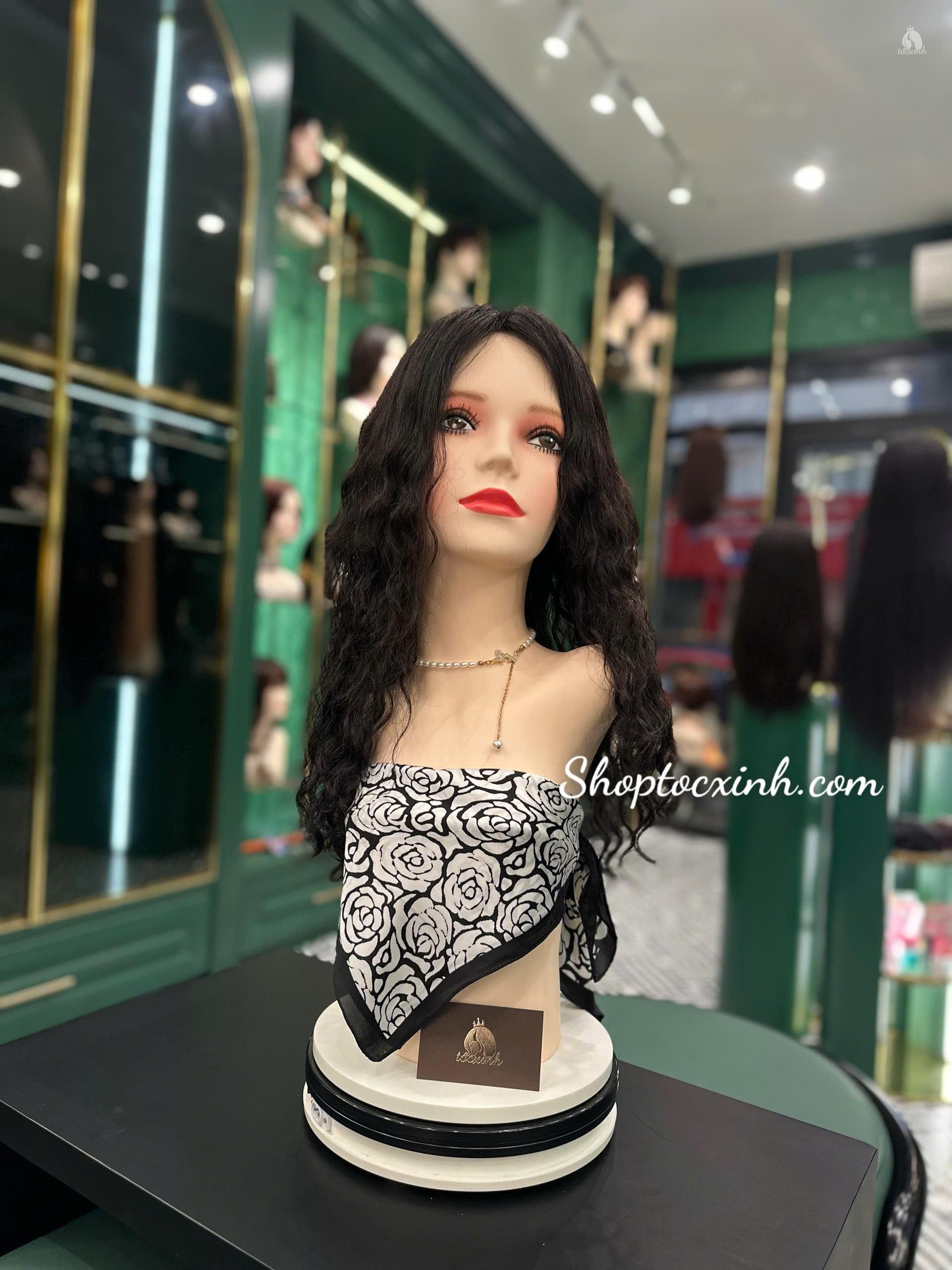 Tóc Hippie xoăn dài tóc giả làm bằng tóc thật 3 img_product3