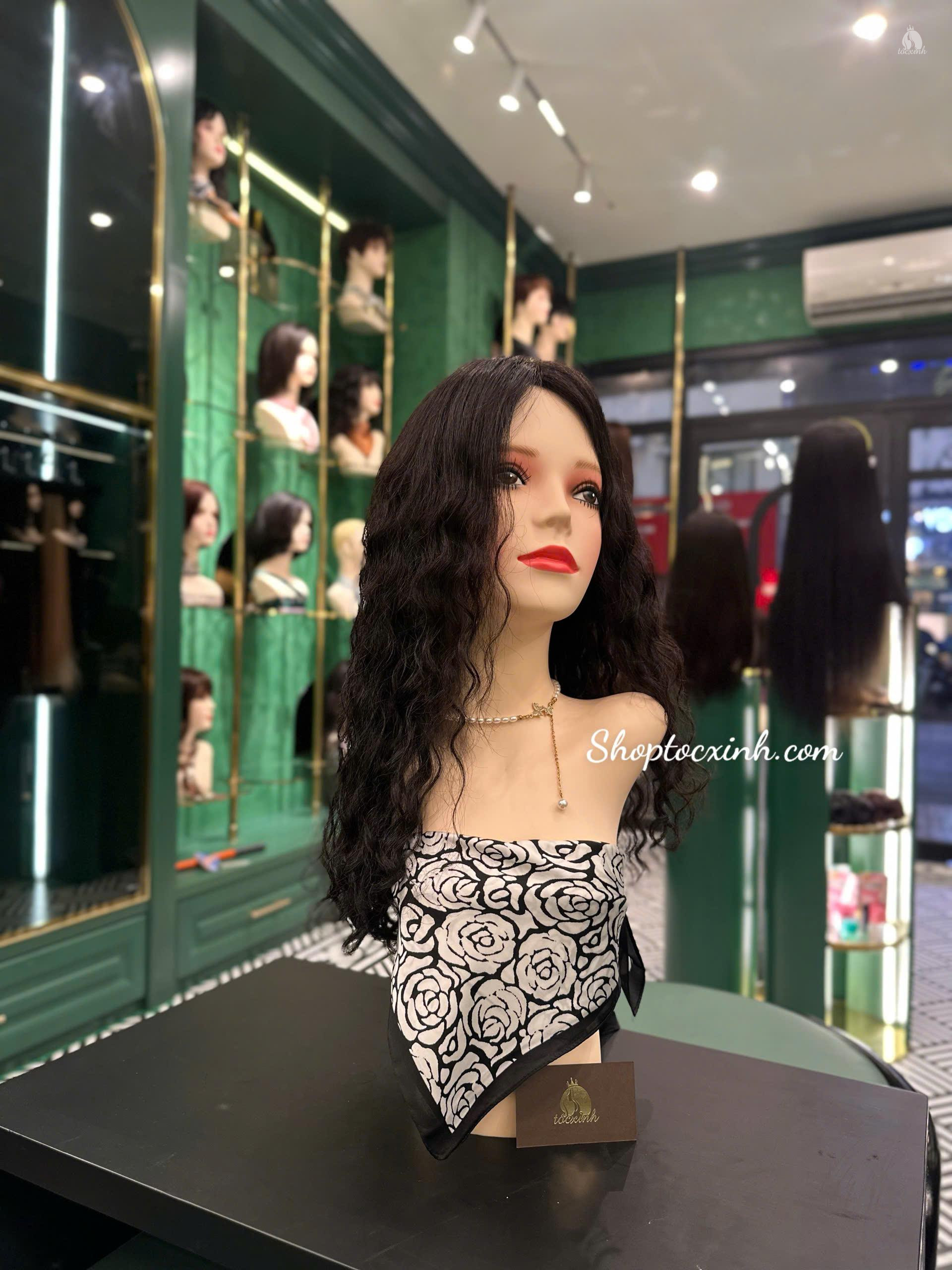 Tóc Hippie xoăn dài tóc giả làm bằng tóc thật 4 img_product4