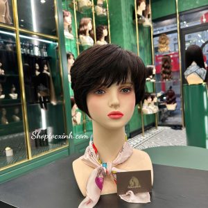 TÓC TÉM NGUYÊN ĐẦU LÀM BẰNG TÓC THẬT PHONG CÁCH