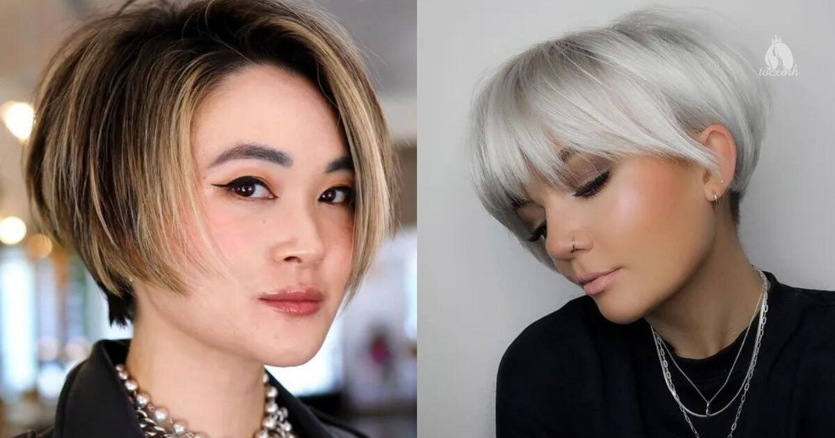 Top 35 mẫu tóc tém ngắn đẹp điên đảo, không thể rời mắt 46 Tóc tém bob suôn mượt