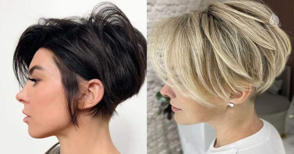Tóc bixie xếp tầng