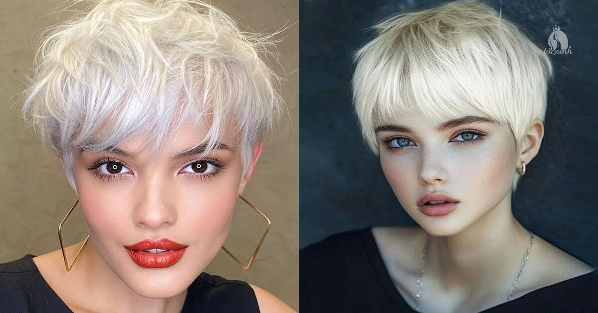 Tóc tém bạch kim cá tính