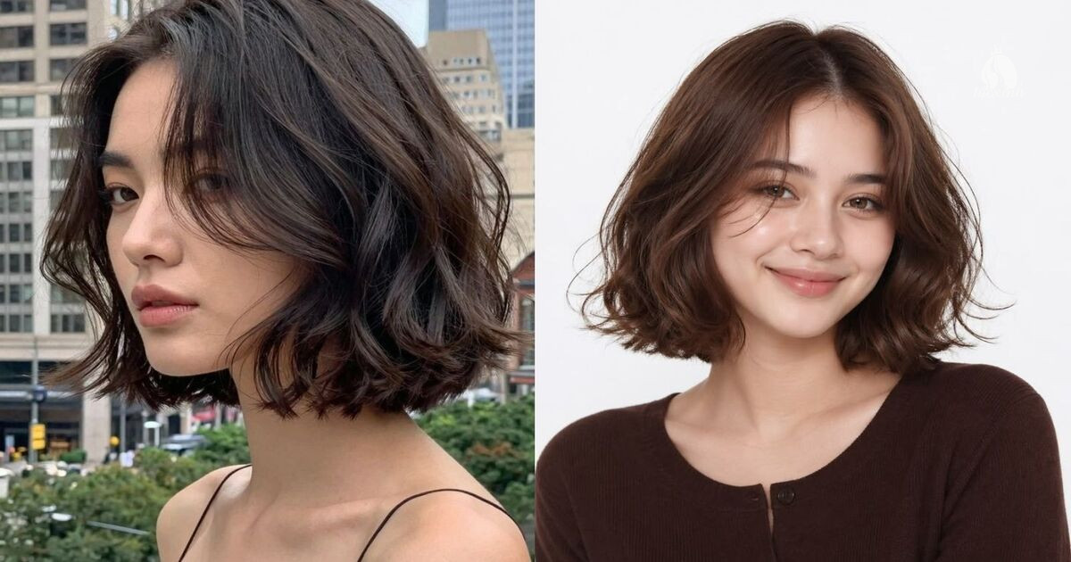 Top 15 kiểu tóc tém Nhật không cắt một lần phí cả thanh xuân 29 Tóc tém kiểu Nhật uốn bồng bềnh tự nhiên