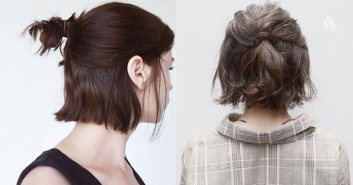 Top 10+ kiểu tóc tém đi tiệc đẹp đơn giản nhưng cực chảnh 16 Tóc tém đi tiệc buộc nửa đầu