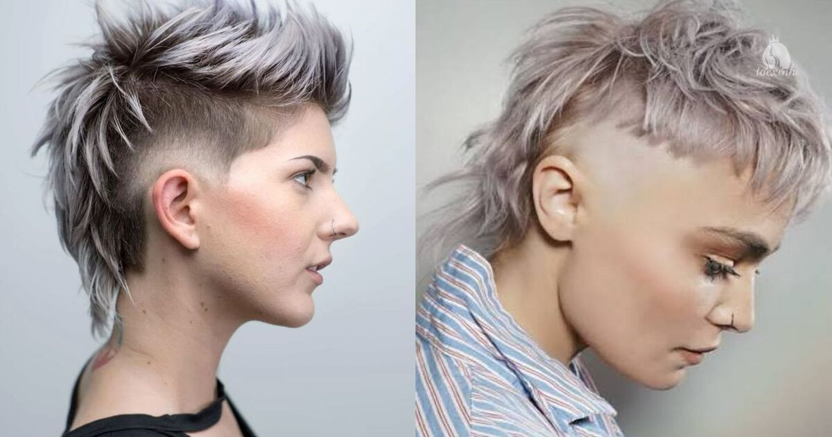 Tóc tém mullet fade gọn sát