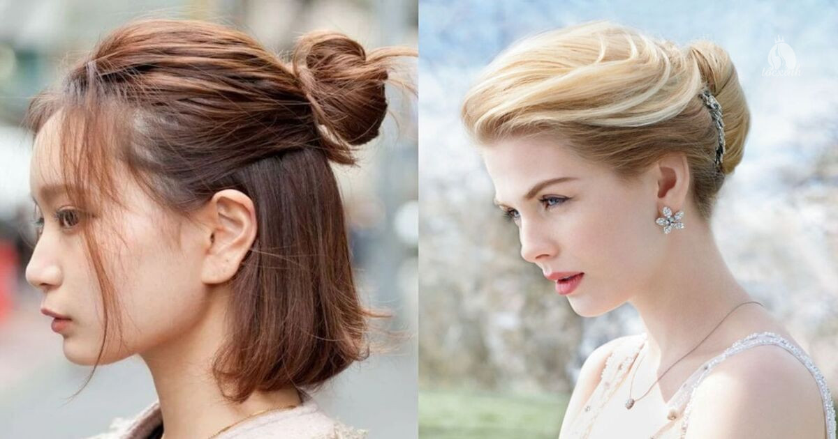 Top 10+ kiểu tóc tém đi tiệc đẹp đơn giản nhưng cực chảnh 20 Tóc tém ngắn búi cao dự tiệc