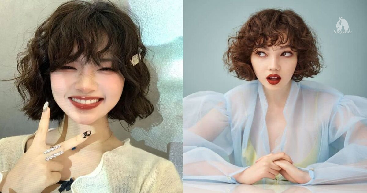 Tóc tém uốn sóng gợn hippie
