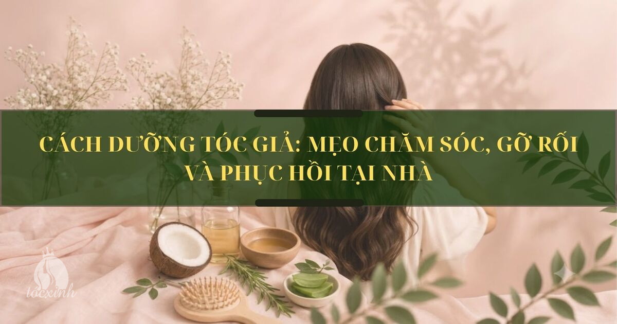 Cách dưỡng tóc giả từ A-Z