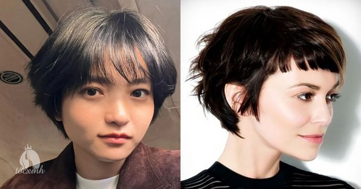 Mẫu tóc trung niên pixie cổ điển