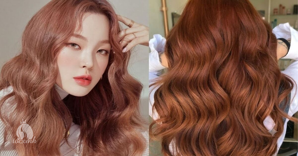 Xem ngay 15 màu tóc nhuộm tuổi trung niên vừa sang vừa trẻ 18 Nâu quế ánh đồng
