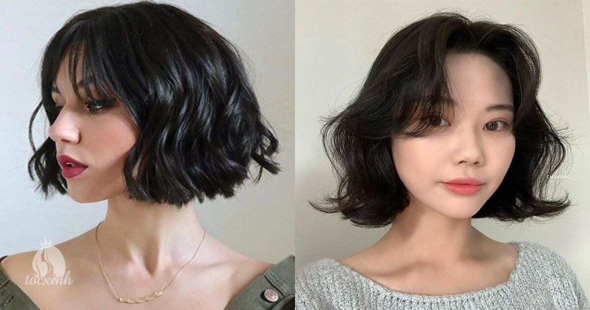 Tóc Bob uốn xoăn vểnh nhẹ phần đuôi cổ điển