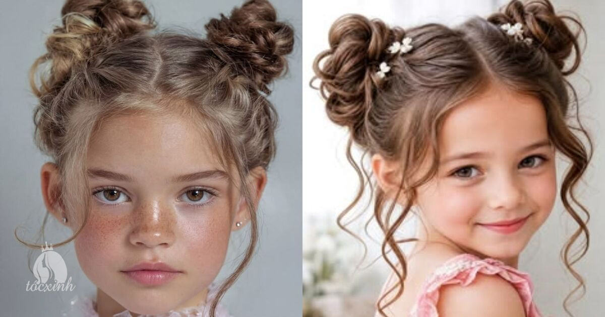 Tham khảo 12 kiểu tóc hippie cho bé gái cưng xỉu, nhìn mê tít 24 Tóc hippie cho bé gái búi hai bên