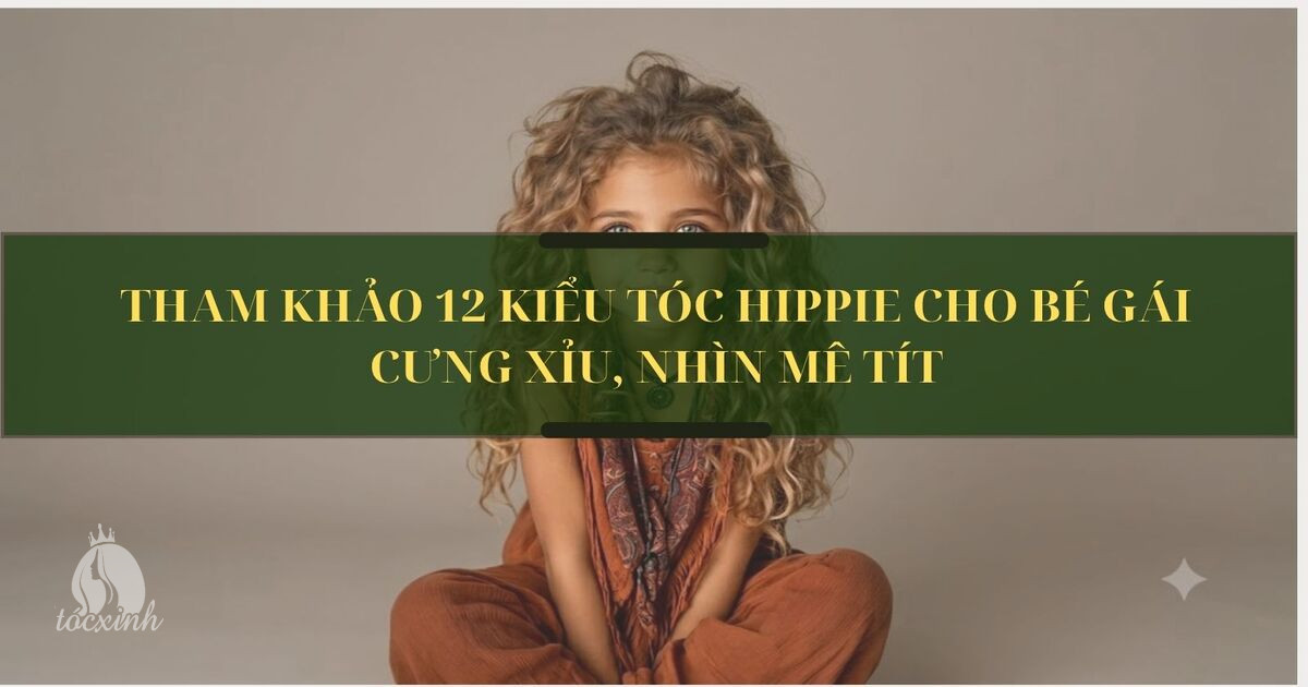 Tóc hippie cho bé gái