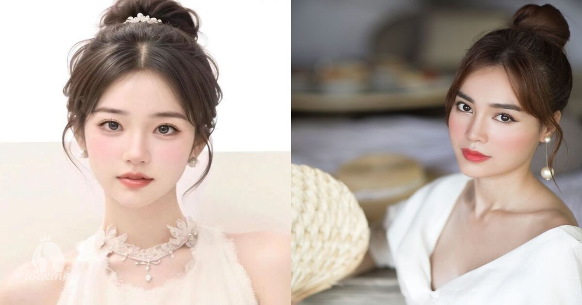 Top 30+ Mẫu Tóc Mái Pháp dẫn đầu xu hướng. Mách Bạn Cách Chăm Sóc Tóc Mái Pháp Đẹp Lâu – Không Bị Bết 36 Kiểu tóc mái Pháp búi cao