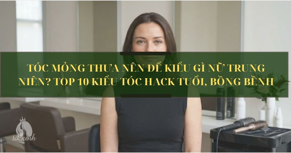 Tóc mỏng thưa nên để kiểu gì nữ trung niên