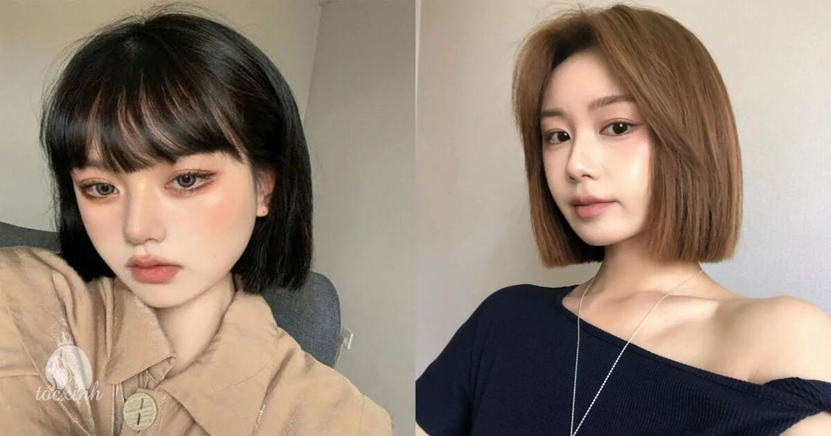Tóc ngắn cắt bằng tự nhiên