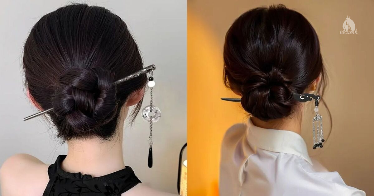 Búi tóc đẹp cài trâm