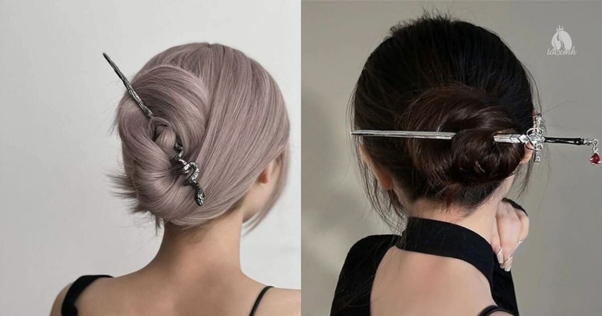 15+ Cách búi tóc bằng trâm cài đẹp, đơn giản cho nàng tóc ngắn và dài 38 Cách búi tóc bằng trâm đơn giản cho người mới