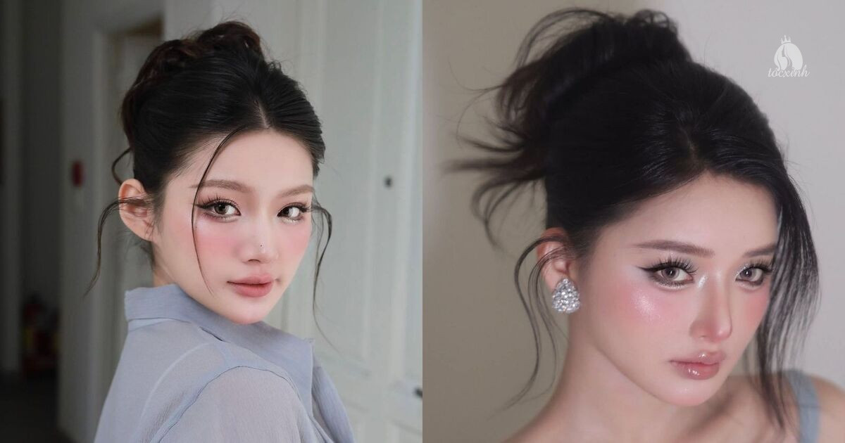 20+ kiểu tóc búi Hàn Quốc đẹp cho nàng đi học, đi làm và dự tiệc 50 Cách búi tóc Hàn Quốc cho tóc dài