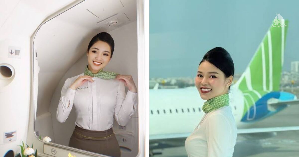 Cách búi tóc tiếp viên hàng không Bamboo Airways