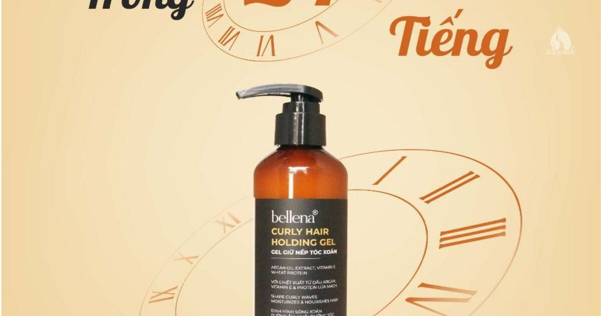 gel giữ nếp tóc xoăn hippie Bellena Curly Hair Holding Gel