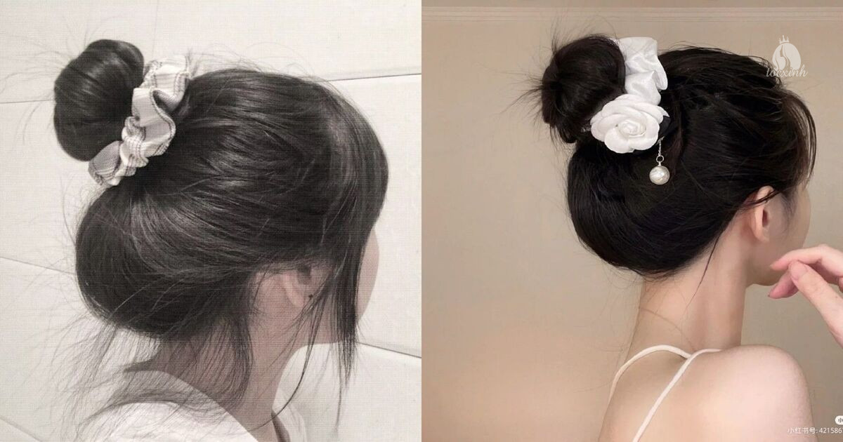 Hướng dẫn búi tóc củ tỏi đơn giản