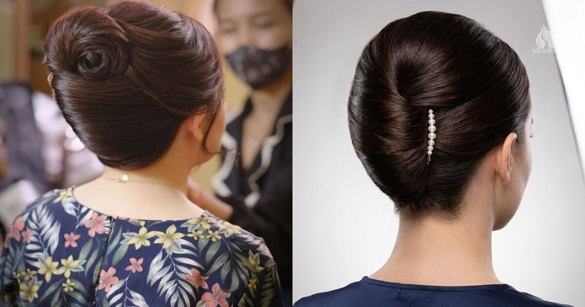 Kiểu tóc búi cuộn giấu đuôi