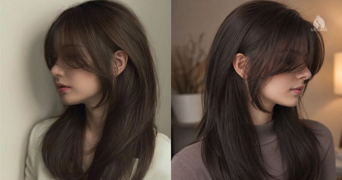 Top 12+ kiểu tóc layer ngang bầu mái Pháp cute hợp mọi dáng mặt 15 layer ngang bầu mái Pháp uốn nhẹ