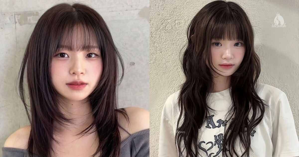 Top 14+ kiểu mái Pháp cho mặt dài đẹp, khiến nàng phát cuồng 32 mái Pháp cho mặt dài Hàn Quốc
