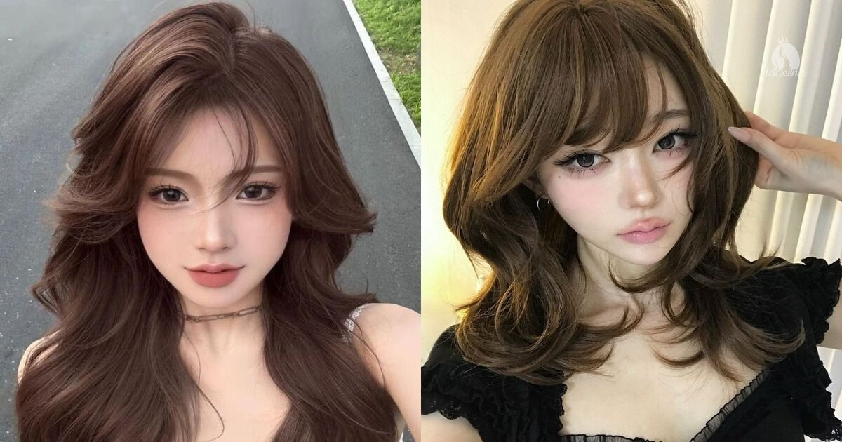 Top 14+ kiểu mái Pháp cho mặt dài đẹp, khiến nàng phát cuồng 22 mái Pháp cho mặt dài rẽ ngôi lệch