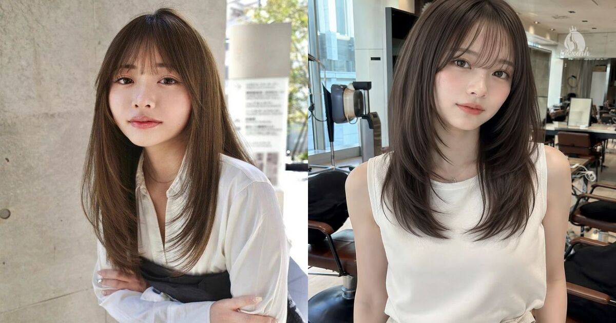 Top 15+ kiểu mái Pháp cho mặt tròn đẹp, xóa mặt nọng tức thì 21 Mẫu mái pháp cho mặt tròn dáng dài