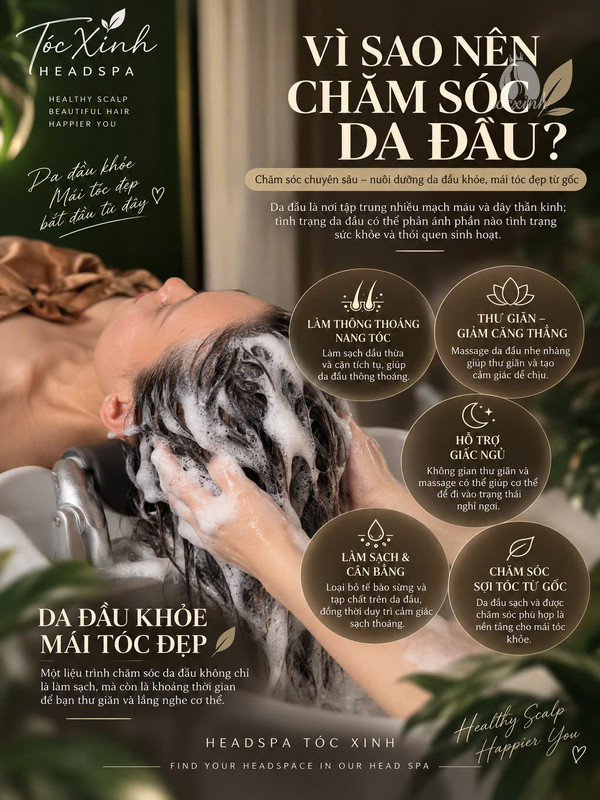 Dịch vụ Head-spa tại Shop Tóc Xinh: Cập nhật bảng giá và quy trình 12 Quy trình trải nghiệm dịch vụ Head-Spa Shop Tóc Xinh