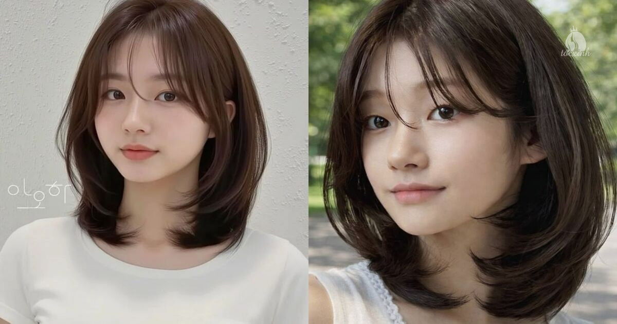 Top 11+ kiểu tóc mái Pháp đeo kính vừa đẹp, không lo vướng 20 Tóc bob uốn cụp mái Pháp tỉa mỏng