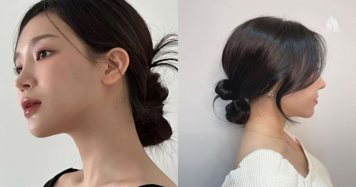 Tóc búi gập đuôi