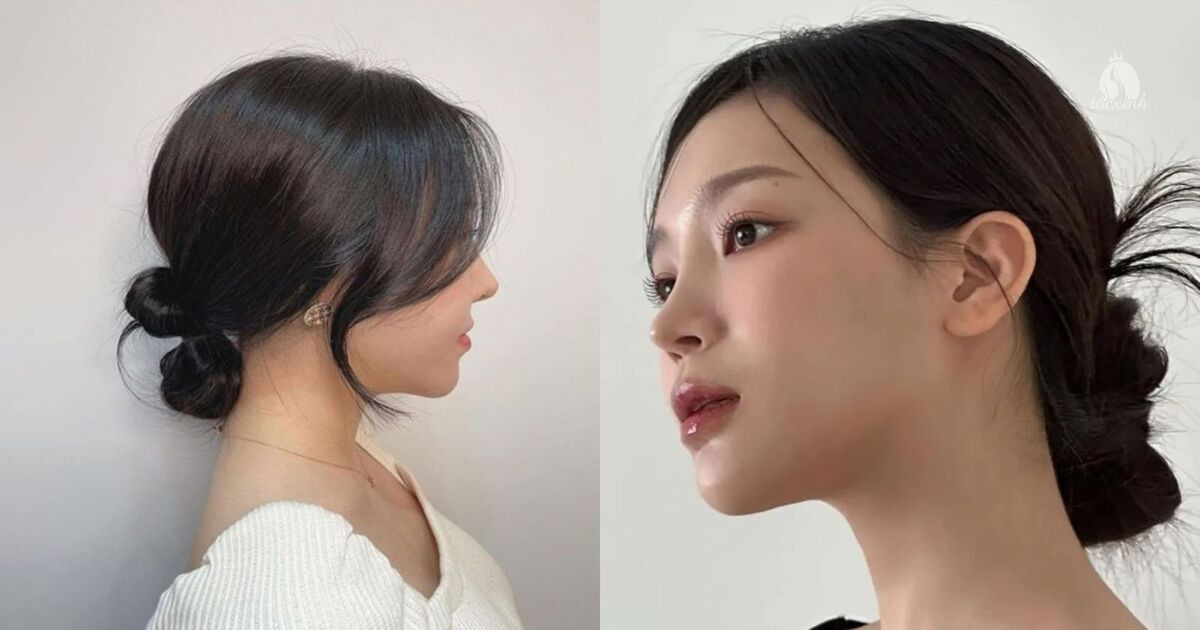 20+ kiểu tóc búi Hàn Quốc đẹp cho nàng đi học, đi làm và dự tiệc 35 Tóc búi Hàn Quốc thắt nút