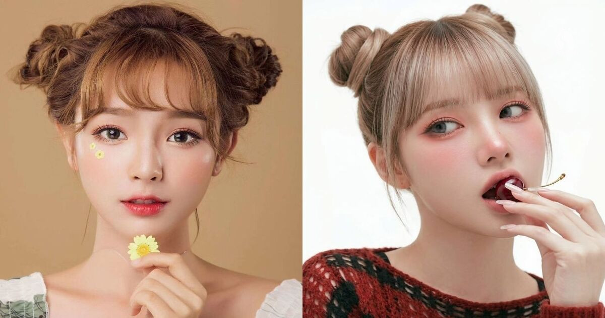 15+ Cách búi tóc không bị già, vừa trẻ trung vừa dễ làm tại nhà 29 Tóc búi Natra 2 bên đỉnh đầu