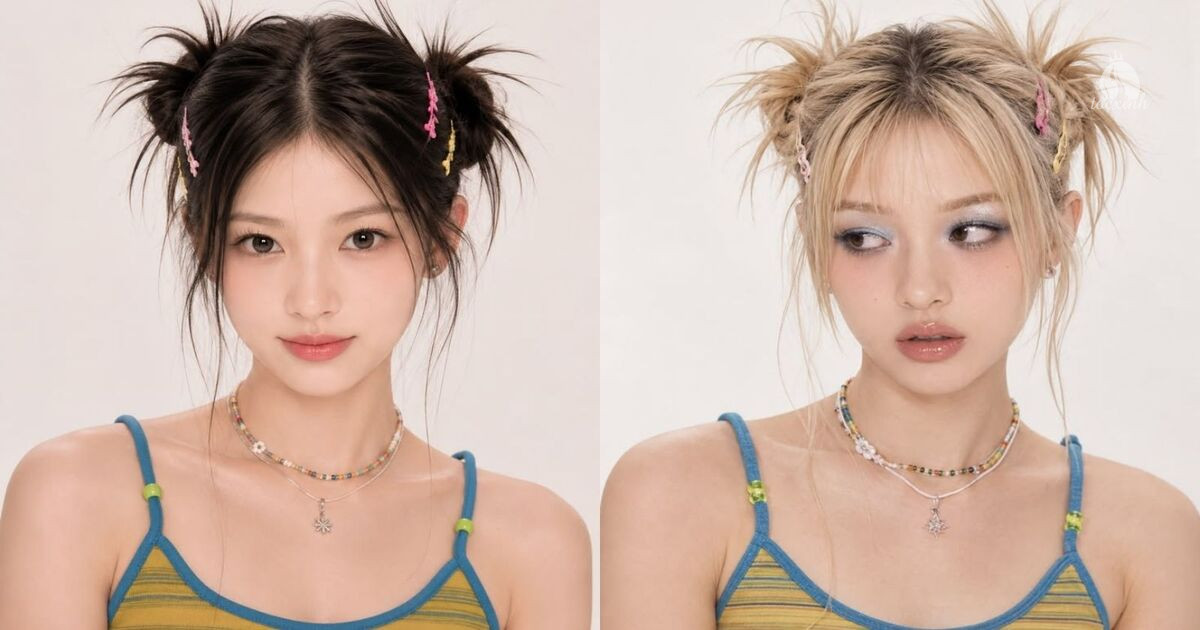 15+ Cách búi tóc không bị già, vừa trẻ trung vừa dễ làm tại nhà 30 Tóc búi phong cách Y2K