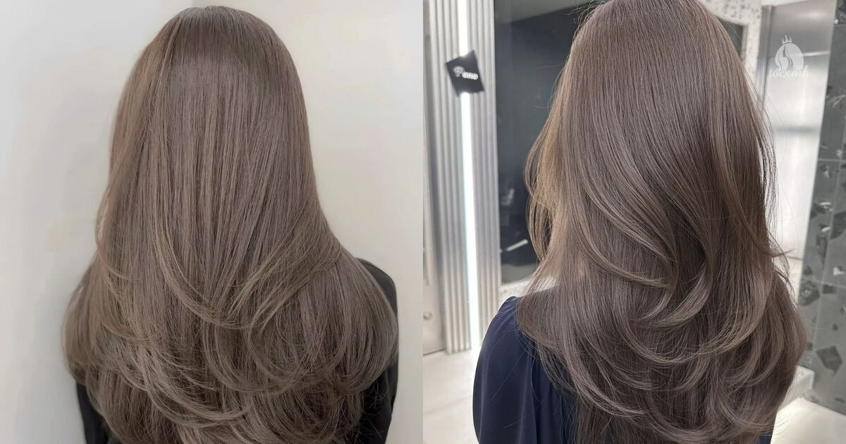 Top 25+ kiểu tóc dài nữ đẹp, trẻ trung, không lo lỗi mốt 51 Tóc dài nhuộm nâu khói
