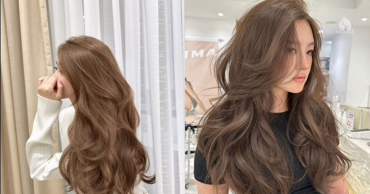 Top 25+ kiểu tóc dài nữ đẹp, trẻ trung, không lo lỗi mốt 48 Tóc dài nhuộm nâu trà sữa