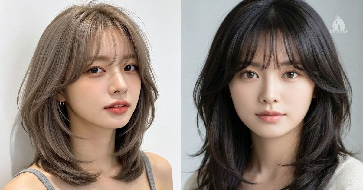 Top 12+ kiểu tóc layer ngang bầu mái Pháp cute hợp mọi dáng mặt 19 tóc layer ngang bầu mái pháp bay
