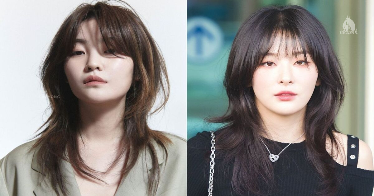 Top 20+ kiểu tóc mullet nữ đẹp, trẻ trung, cá tính rạng rỡ cho nàng 36 Tóc mullet layer mái bay