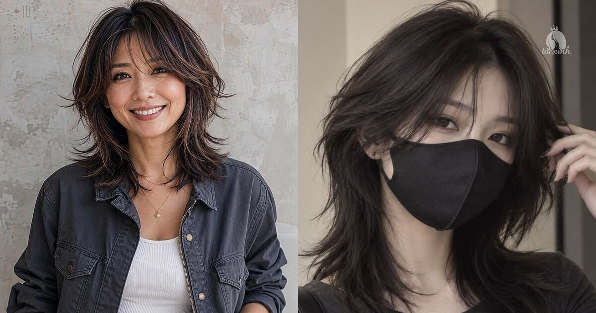 Top 20+ kiểu tóc mullet nữ đẹp, trẻ trung, cá tính rạng rỡ cho nàng 41 Tóc mullet mái Pháp