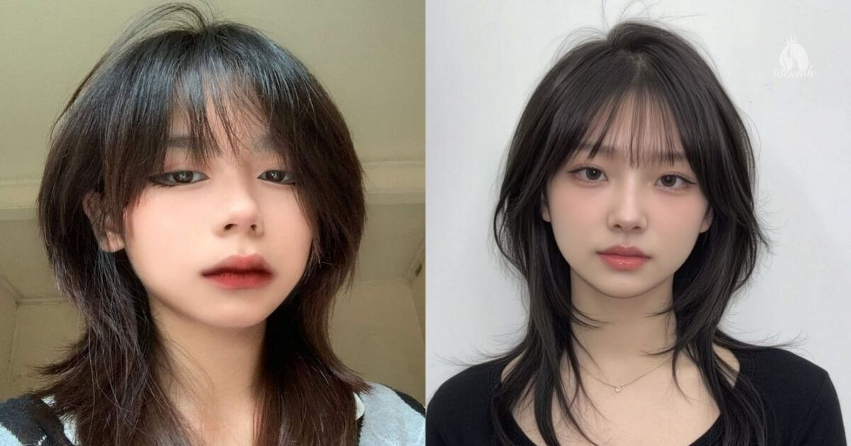 Top 20+ kiểu tóc mullet nữ đẹp, trẻ trung, cá tính rạng rỡ cho nàng 32 Tóc mullet nữ layer mái ngố