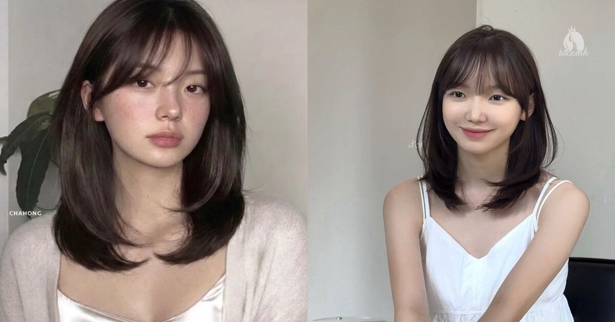 Top 22+ kiểu tóc ngang vai đẹp, trẻ trung giúp nàng xinh đẹp hơn 28 Tóc ngang vai cho nữ mái thưa uốn phồng