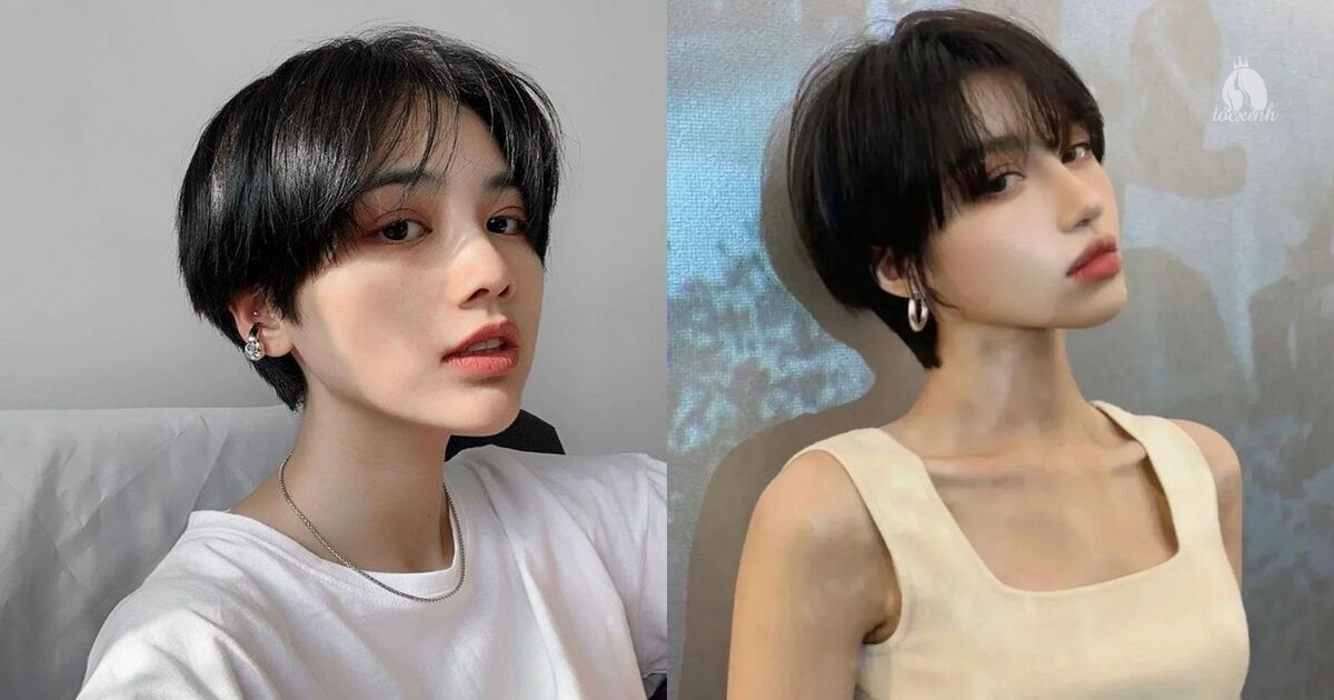 Tóc pixie nữ duỗi thẳng