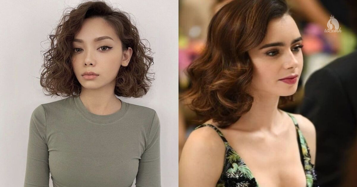Top 22+ kiểu tóc xoăn sóng ngắn ngang vai đẹp, siêu nịnh mặt 38 Tóc xoăn sóng lơi ngang vai kiểu side part